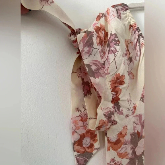 Flynn Skye Off the Shoulder Maple Floral Maxi Dress - Picture 6 of 9